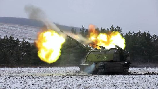 Russia Ukraine Military Operation Howitzers