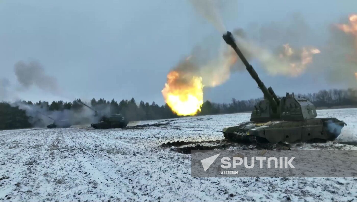 Russia Ukraine Military Operation Howitzers