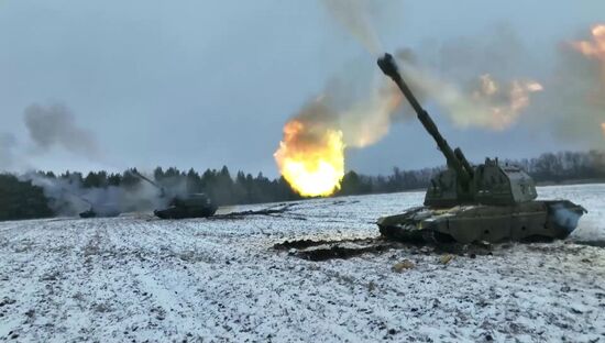 Russia Ukraine Military Operation Howitzers