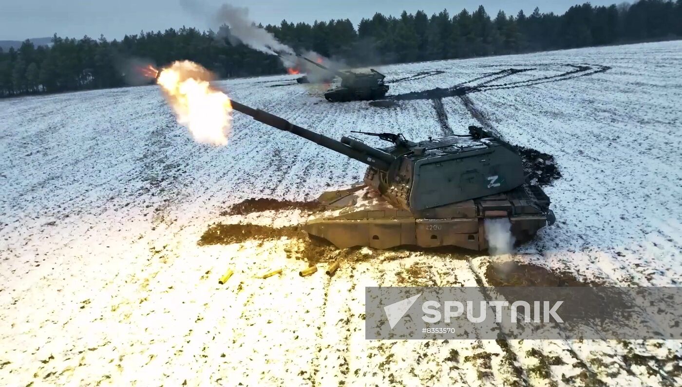 Russia Ukraine Military Operation Howitzers