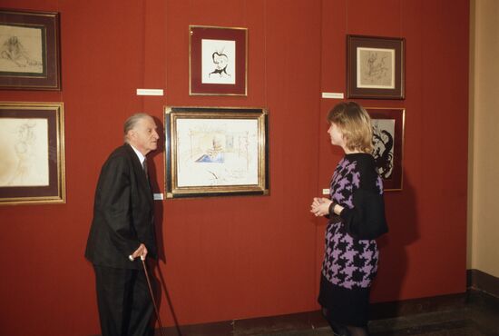 Exhibition of works by Spanish artist Salvador Dali