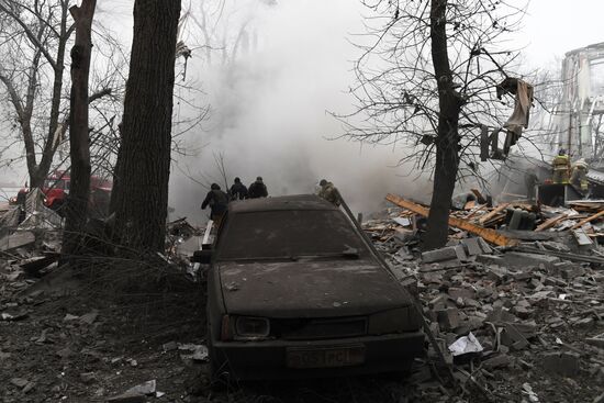 Russia Ukraine Military Operation Shelling