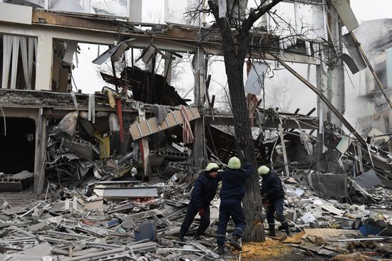 Russia Ukraine Military Operation Shelling