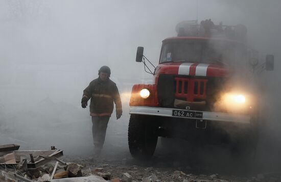Russia Ukraine Military Operation Shelling