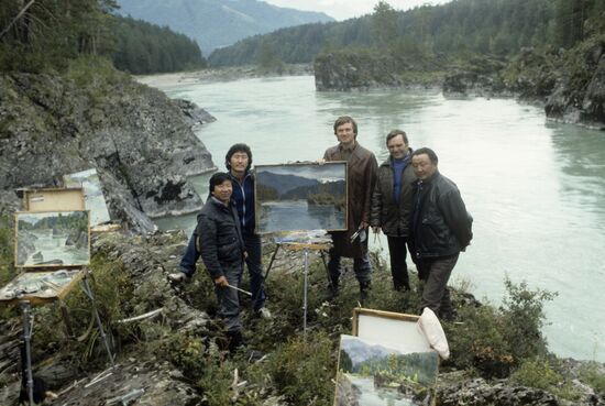 Altai - Mountains of Friendship Soviet-Mongolian creative group