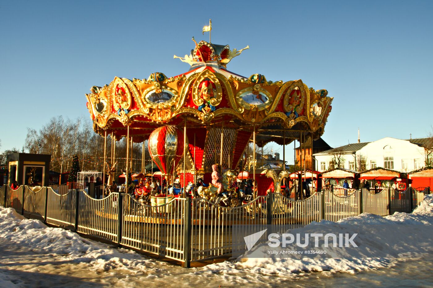 Children's carousel in Kolomna