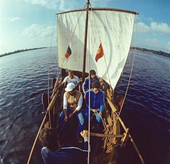 Perun sailing along Dnieper