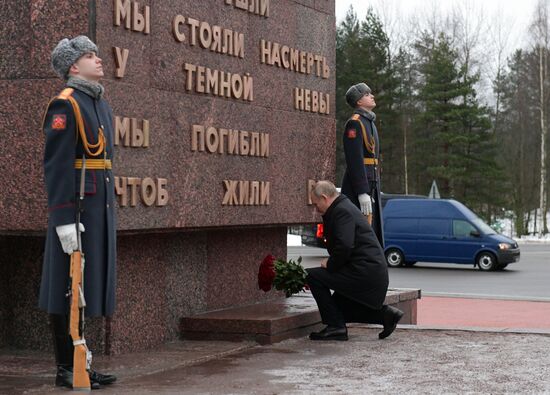 Russia WWII Leningrad Siege Breakthrough Anniversary