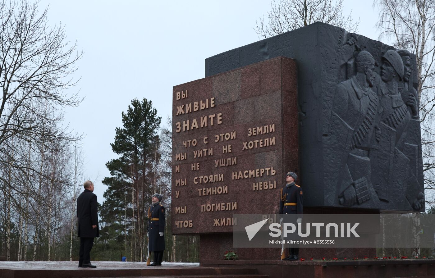Russia WWII Leningrad Siege Breakthrough Anniversary