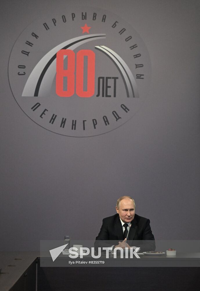 Russia WWII Leningrad Siege Breakthrough Anniversary
