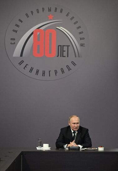 Russia WWII Leningrad Siege Breakthrough Anniversary