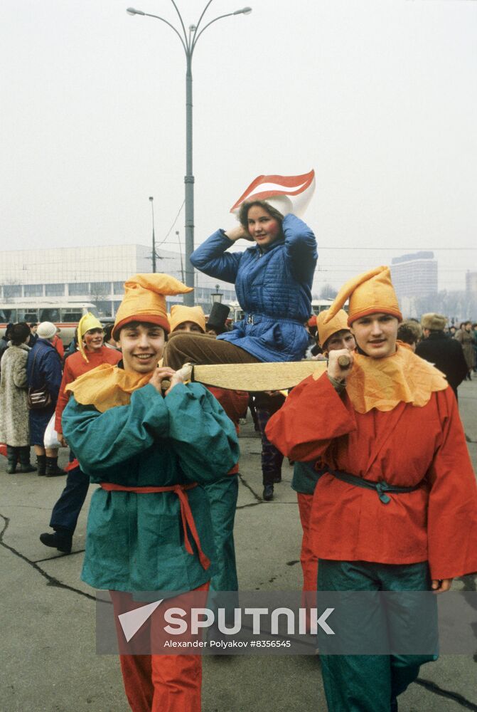 Laughter Day in Gorky Park