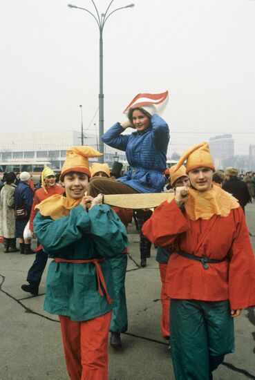 Laughter Day in Gorky Park