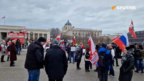 Protesters in Vienna demanded to lift sanctions against Russia, lower prices for electricity and gas, maintain neutrality of Austria