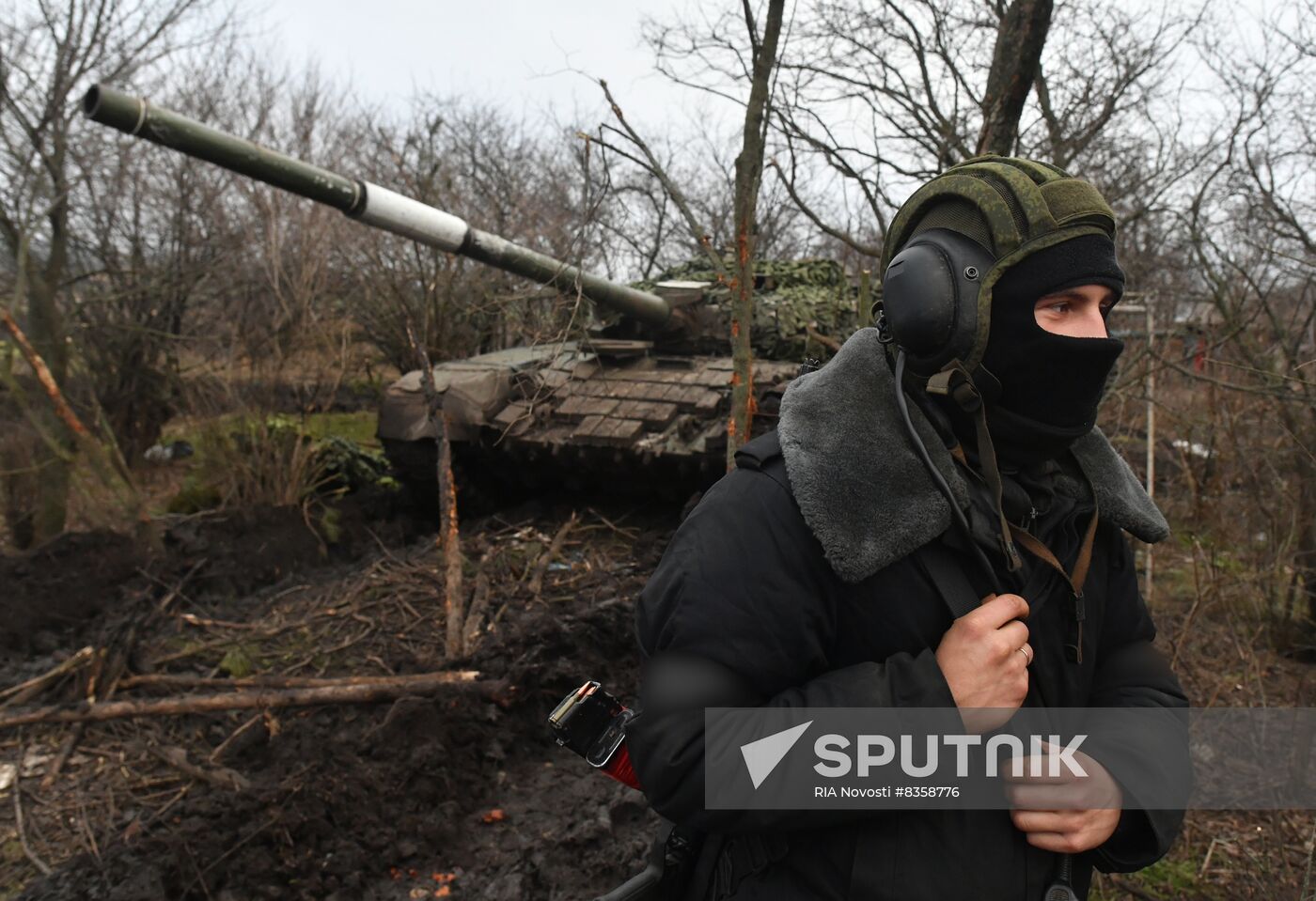 Russia Ukraine Military Operation Tank Unit