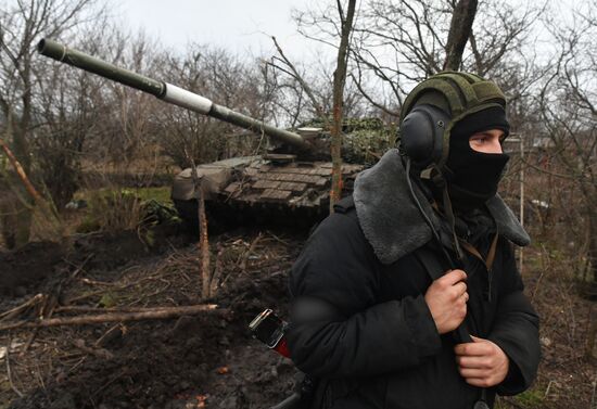 Russia Ukraine Military Operation Tank Unit