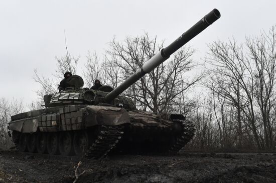Russia Ukraine Military Operation Tank Unit