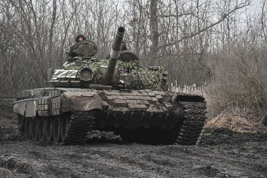 Russia Ukraine Military Operation Tank Unit