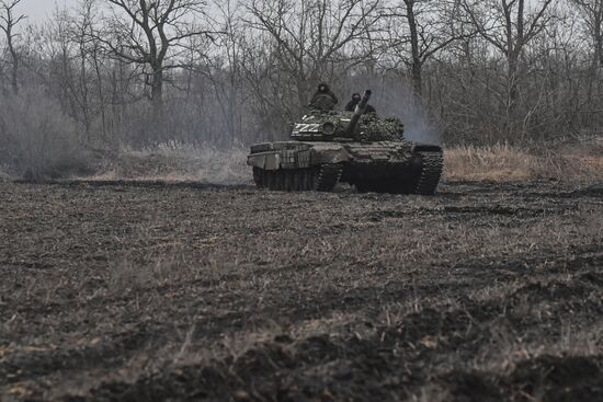 Russia Ukraine Military Operation Tank Unit