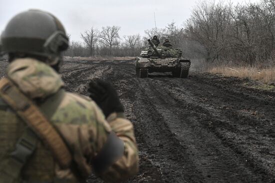 Russia Ukraine Military Operation Tank Unit