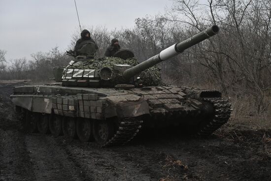 Russia Ukraine Military Operation Tank Unit