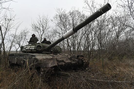 Russia Ukraine Military Operation Tank Unit