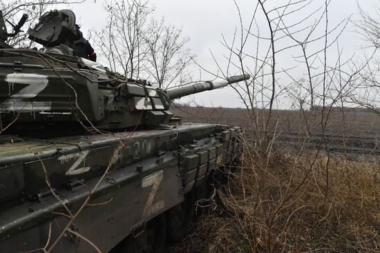 Russia Ukraine Military Operation Tank Unit