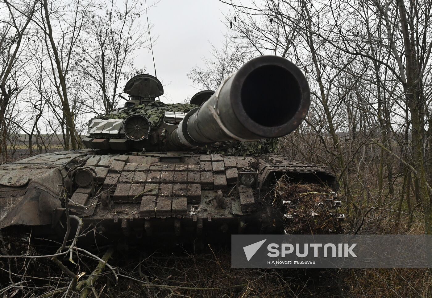 Russia Ukraine Military Operation Tank Unit
