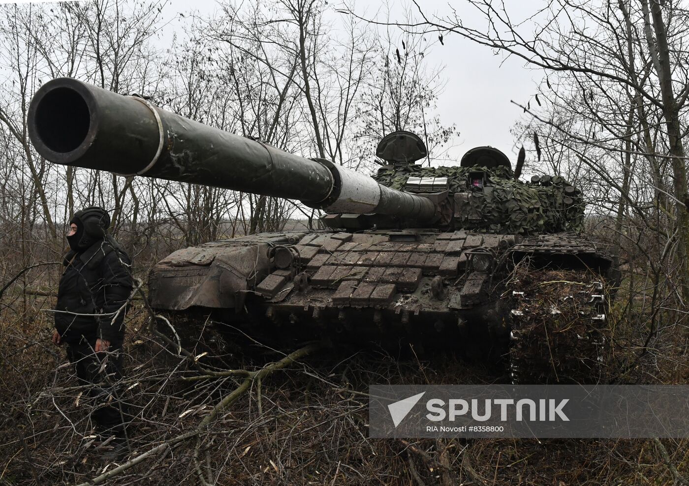 Russia Ukraine Military Operation Tank Unit