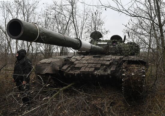 Russia Ukraine Military Operation Tank Unit