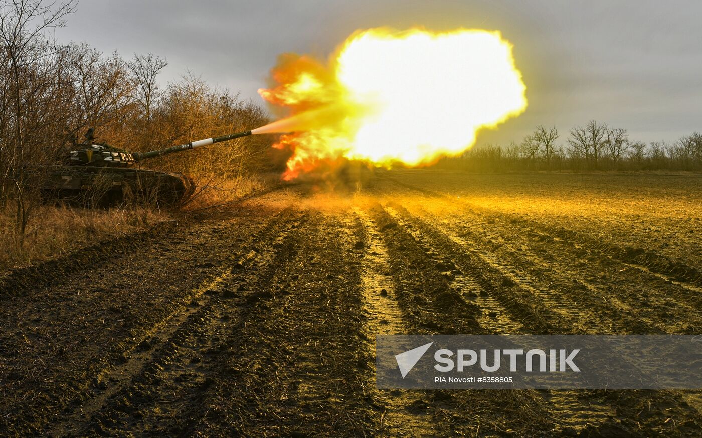 Russia Ukraine Military Operation Tank Unit