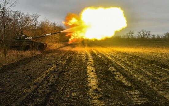 Russia Ukraine Military Operation Tank Unit