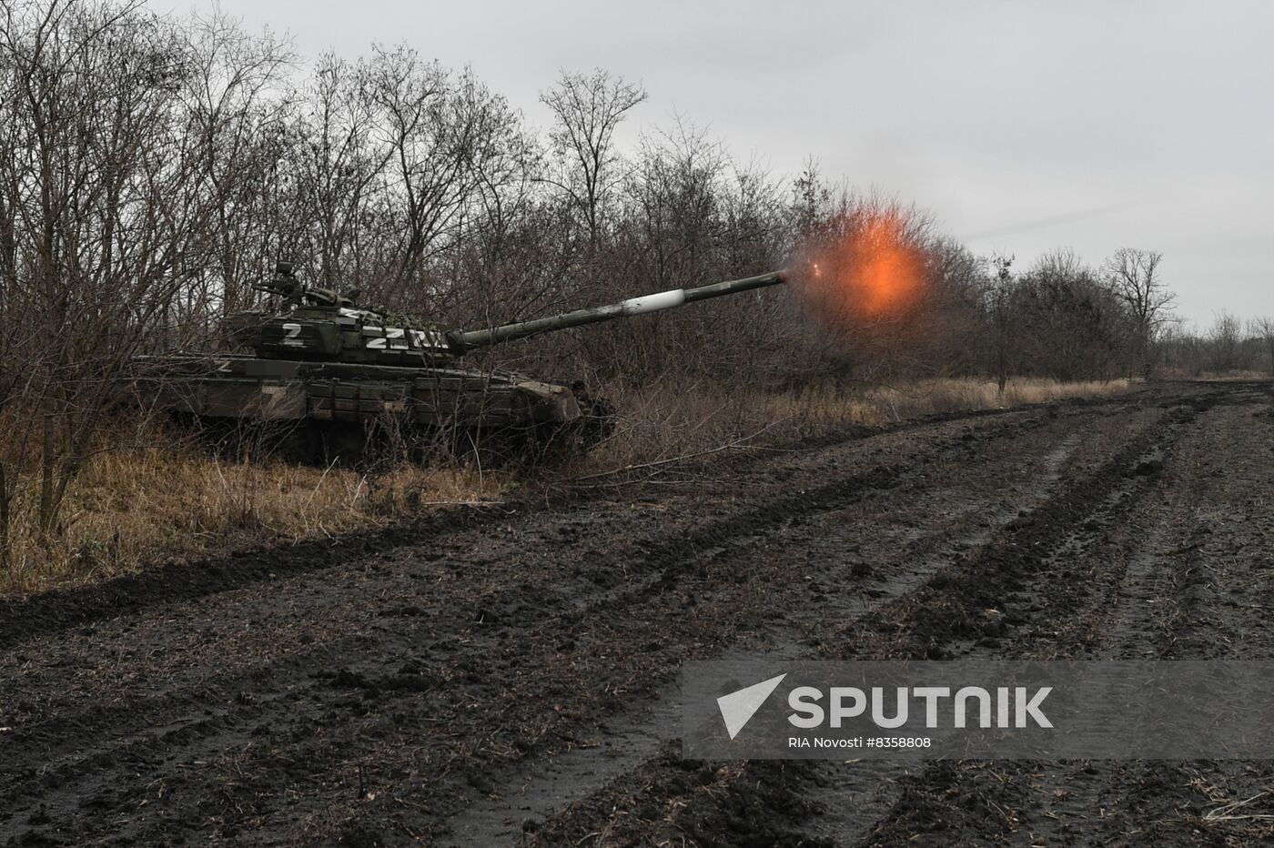 Russia Ukraine Military Operation Tank Unit