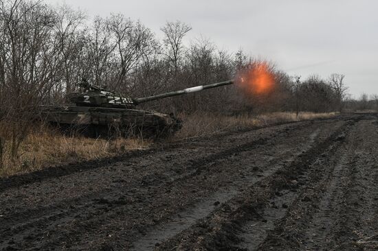 Russia Ukraine Military Operation Tank Unit