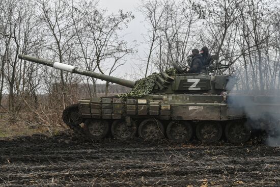 Russia Ukraine Military Operation Tank Unit