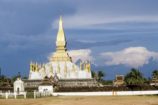 Pha That Luang temple in Laos