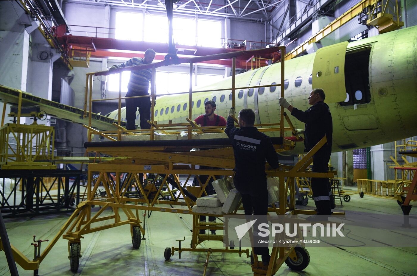 Russia New SSJ Passenger Jet Tests