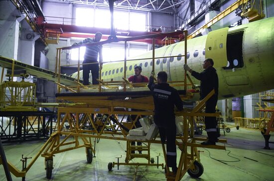 Russia New SSJ Passenger Jet Tests