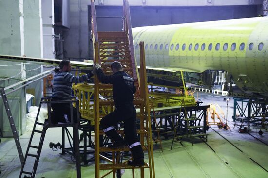 Russia New SSJ Passenger Jet Tests