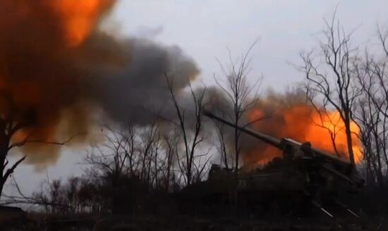 Russia Ukraine Military Operation Howitzers