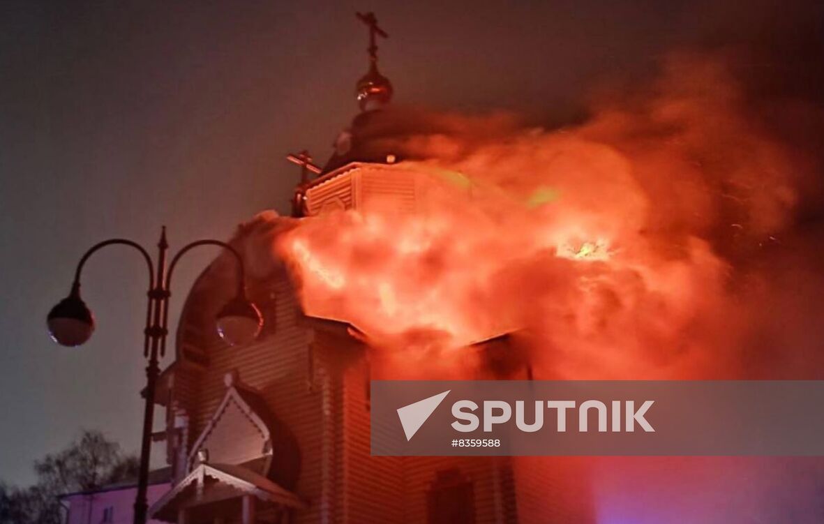 Russia Church Fire