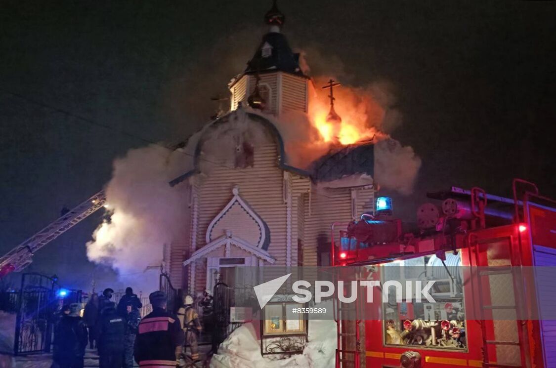 Russia Church Fire