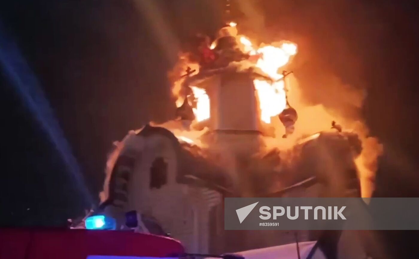 Russia Church Fire