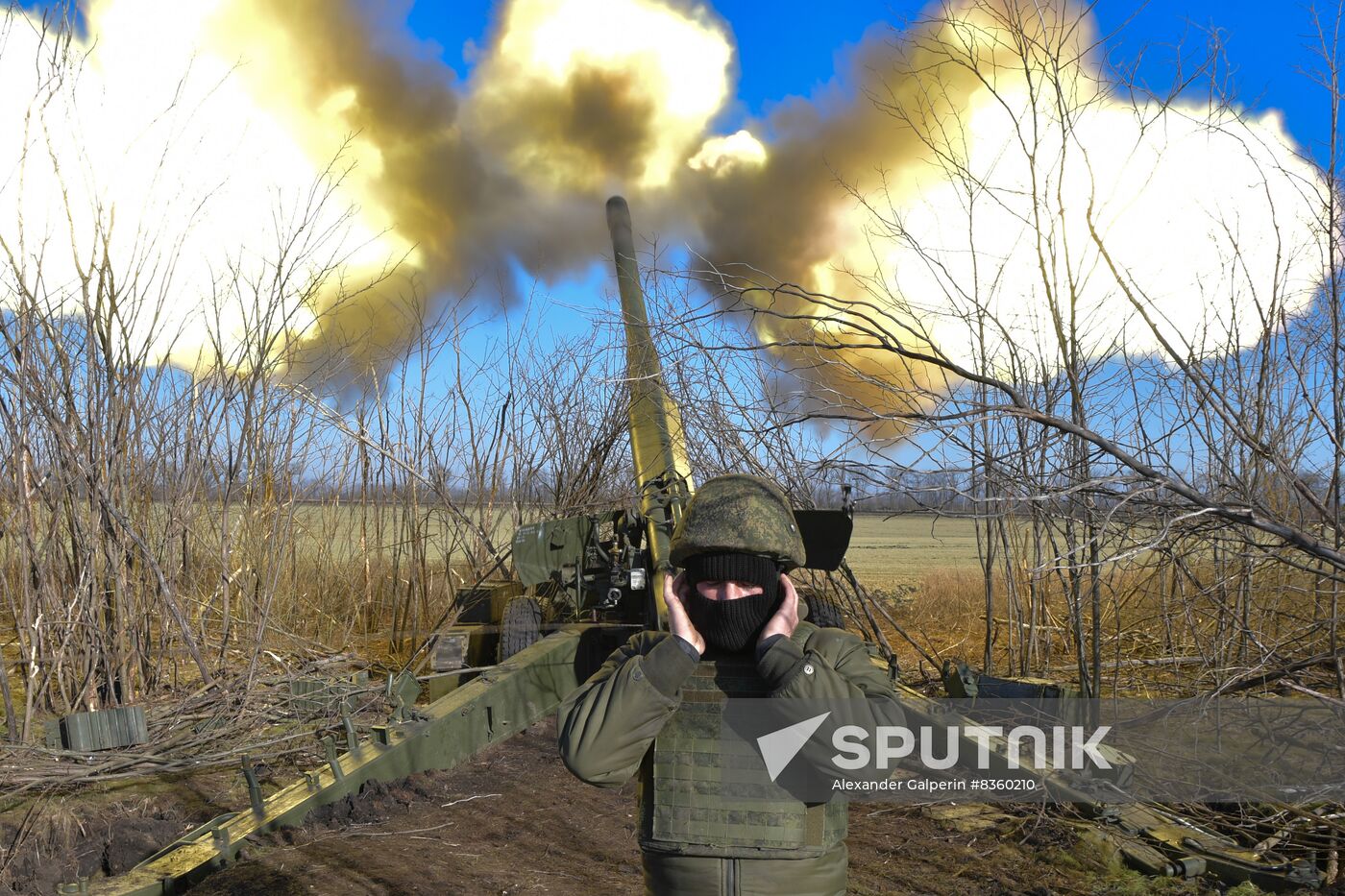 Russia Ukraine Military Operation Artillery Unit