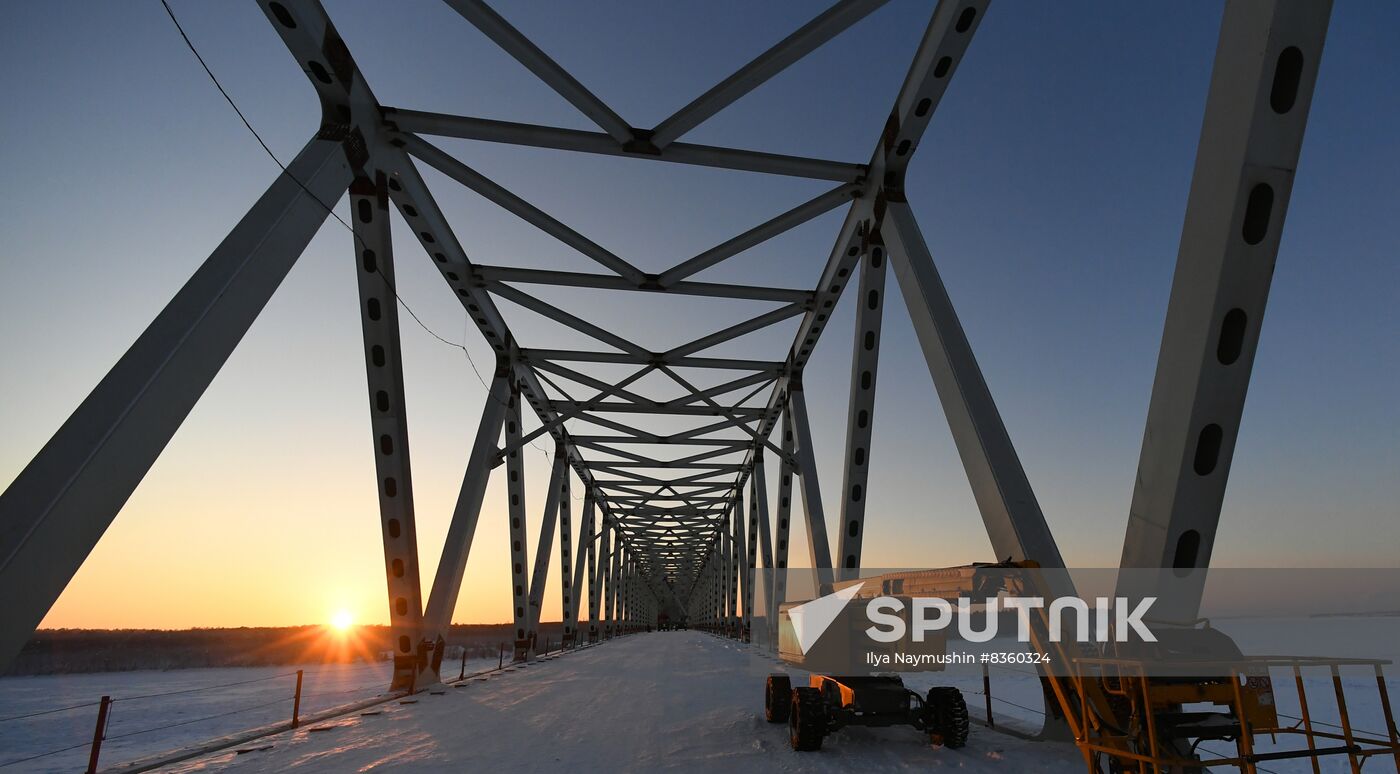 Russia Siberia Bridge Construction