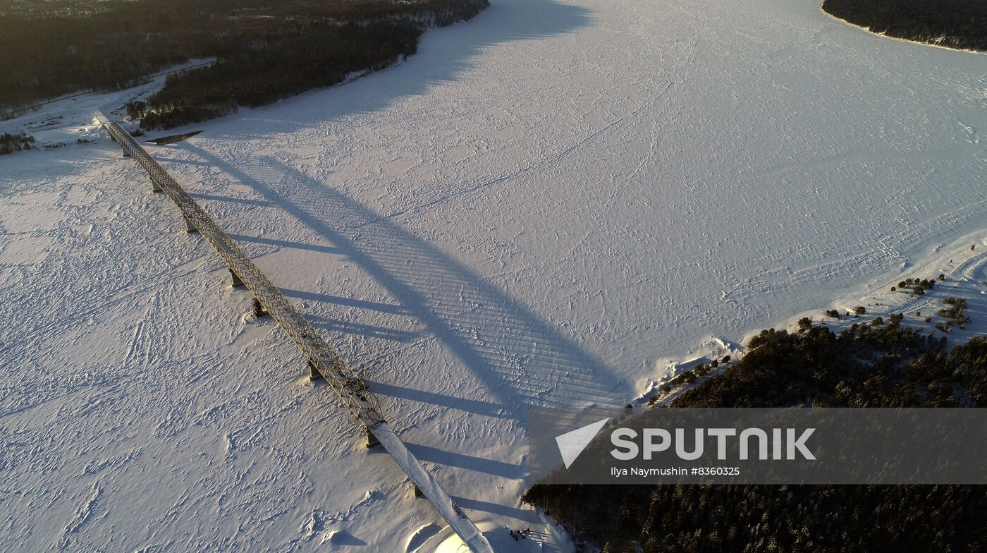 Russia Siberia Bridge Construction