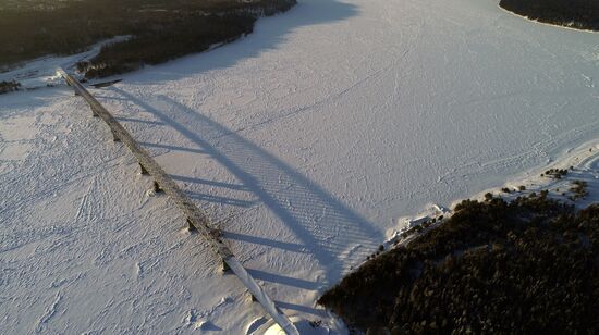 Russia Siberia Bridge Construction