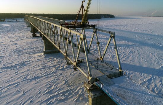 Russia Siberia Bridge Construction