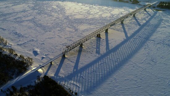 Russia Siberia Bridge Construction