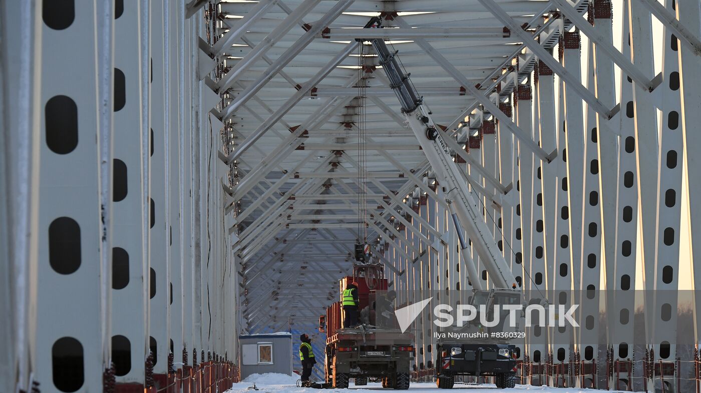 Russia Siberia Bridge Construction